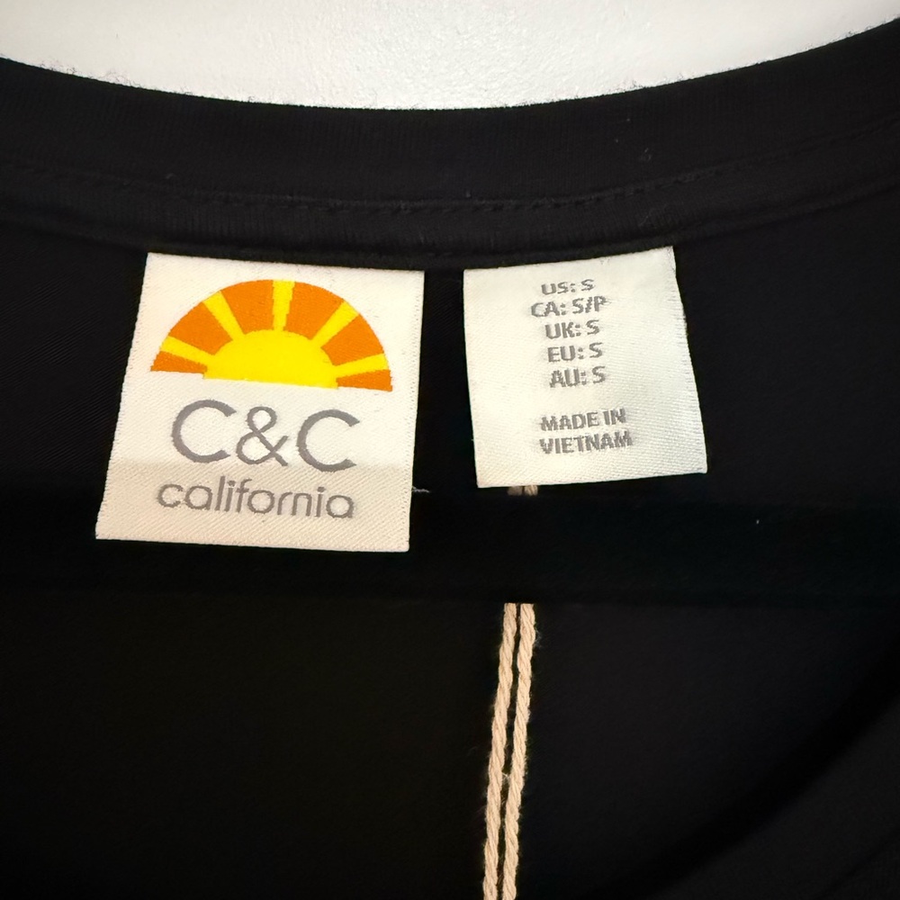 C&C California Elegant Black Midi Dress - Picture 4 of 6